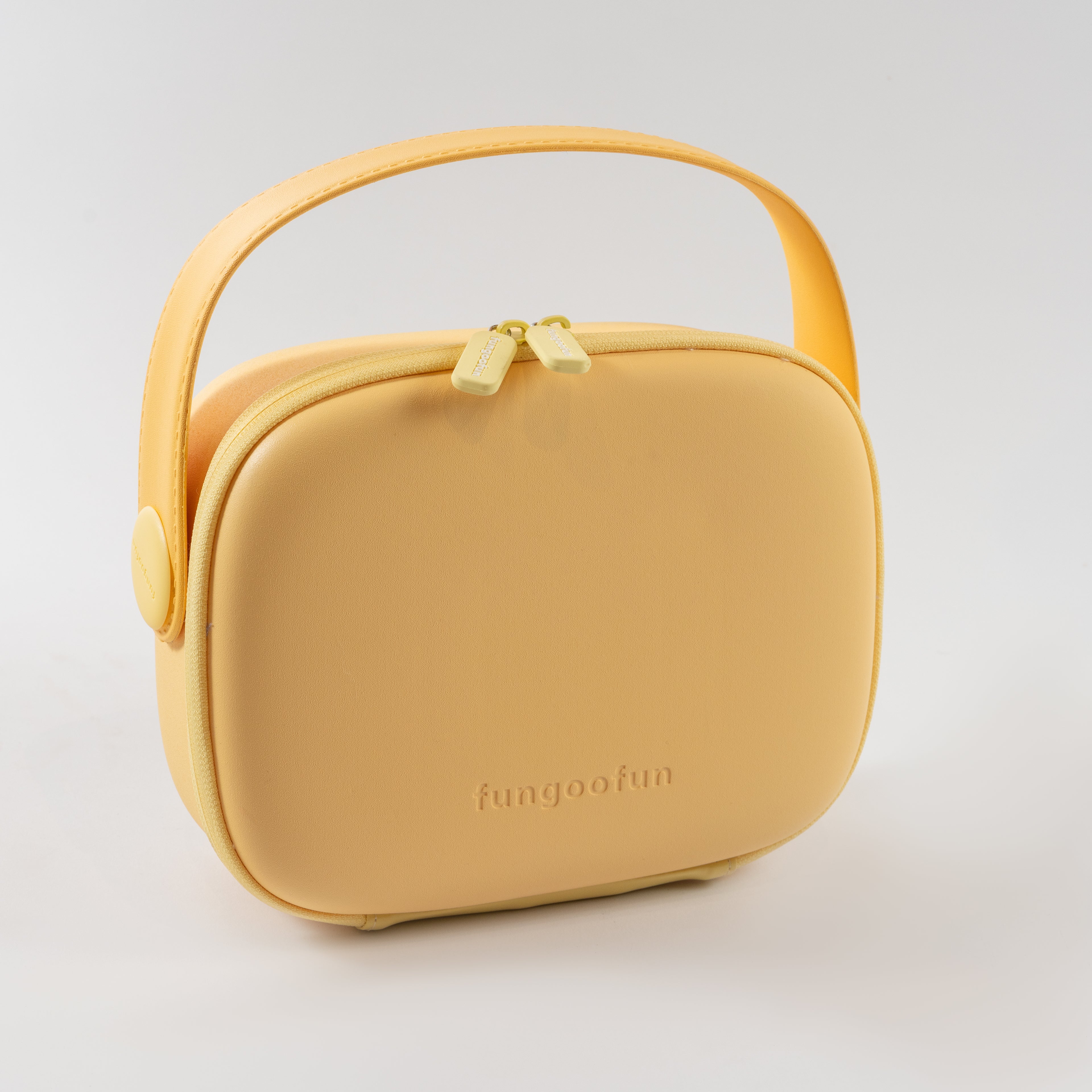 Cosmetic Bag with Mirror - Pastel Yellow